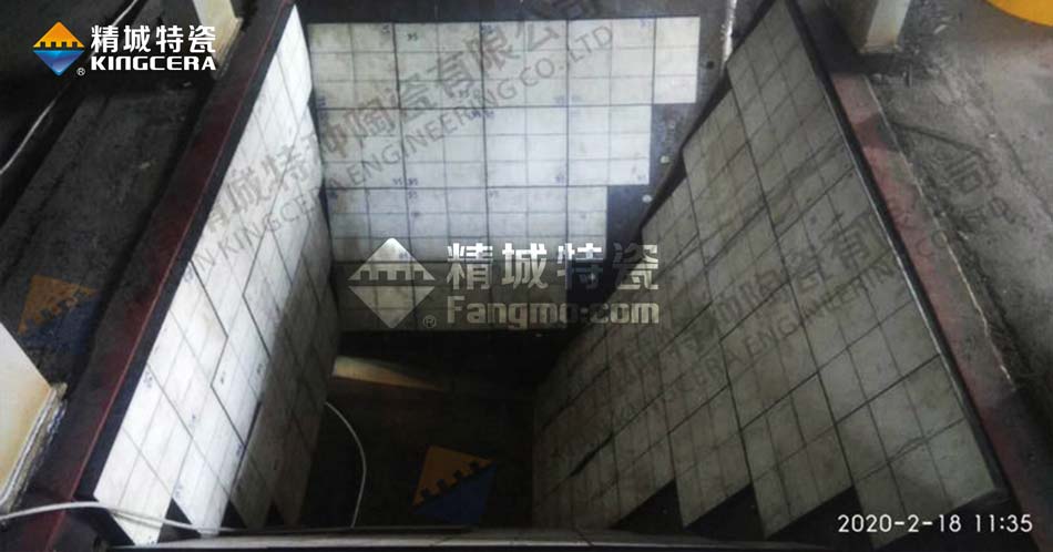 矿山集料斗装置耐磨陶瓷衬板 矿山集料斗装置耐磨陶瓷衬板